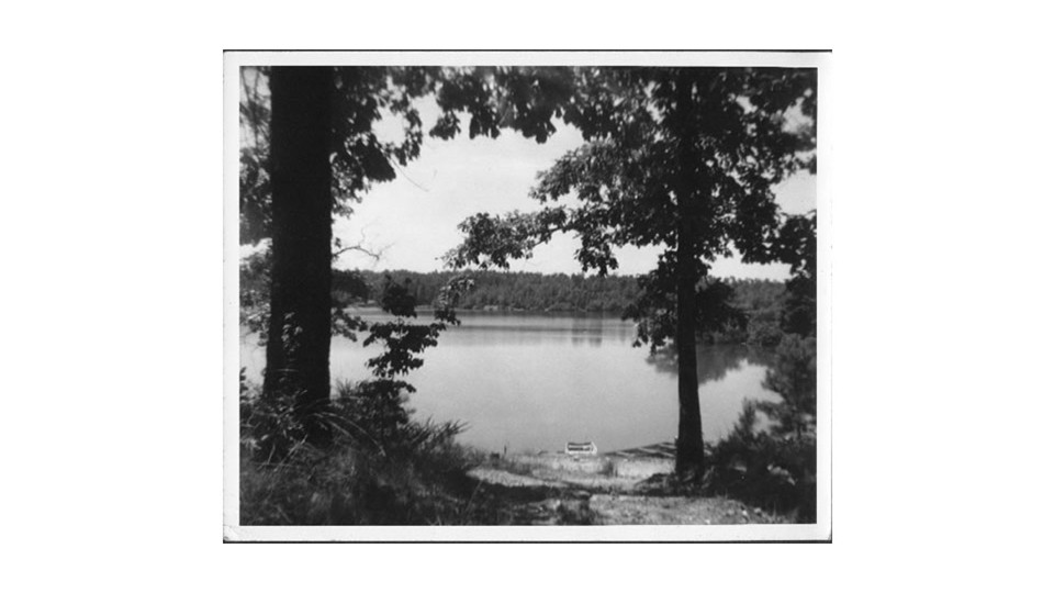 Shoreline with Boats - 1950's