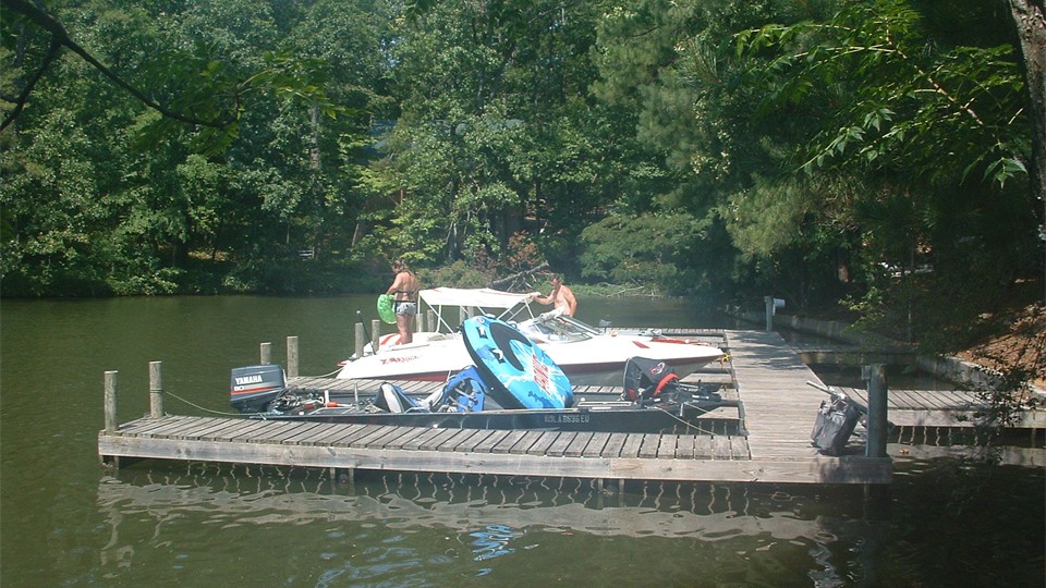                Dock with boats