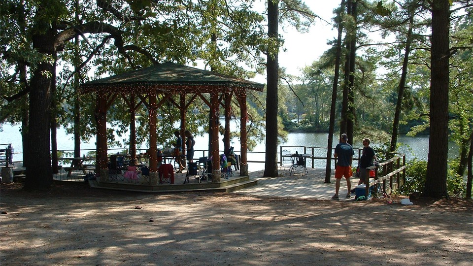                Party on the gazebo